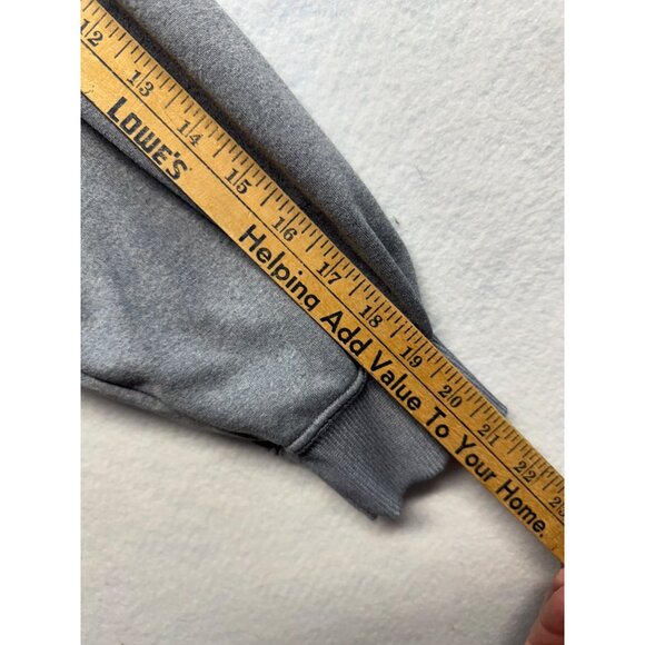 Under Armour USMC Gray Hoodie Sweatshirt Large Cotton Blend With Kangaroo Pocket - Picture 11 of 12